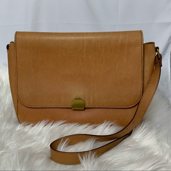 Madewell Handbags - Madewell Bags | Madewell The Abroad Shoulder Bag Light Brown Caramel Crossbody